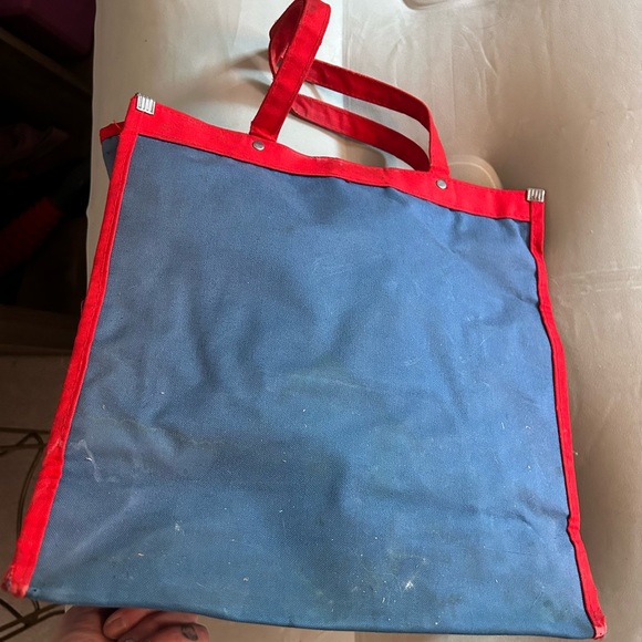 Vintage school bag with apple shaped snap coin purse - Picture 5 of 14